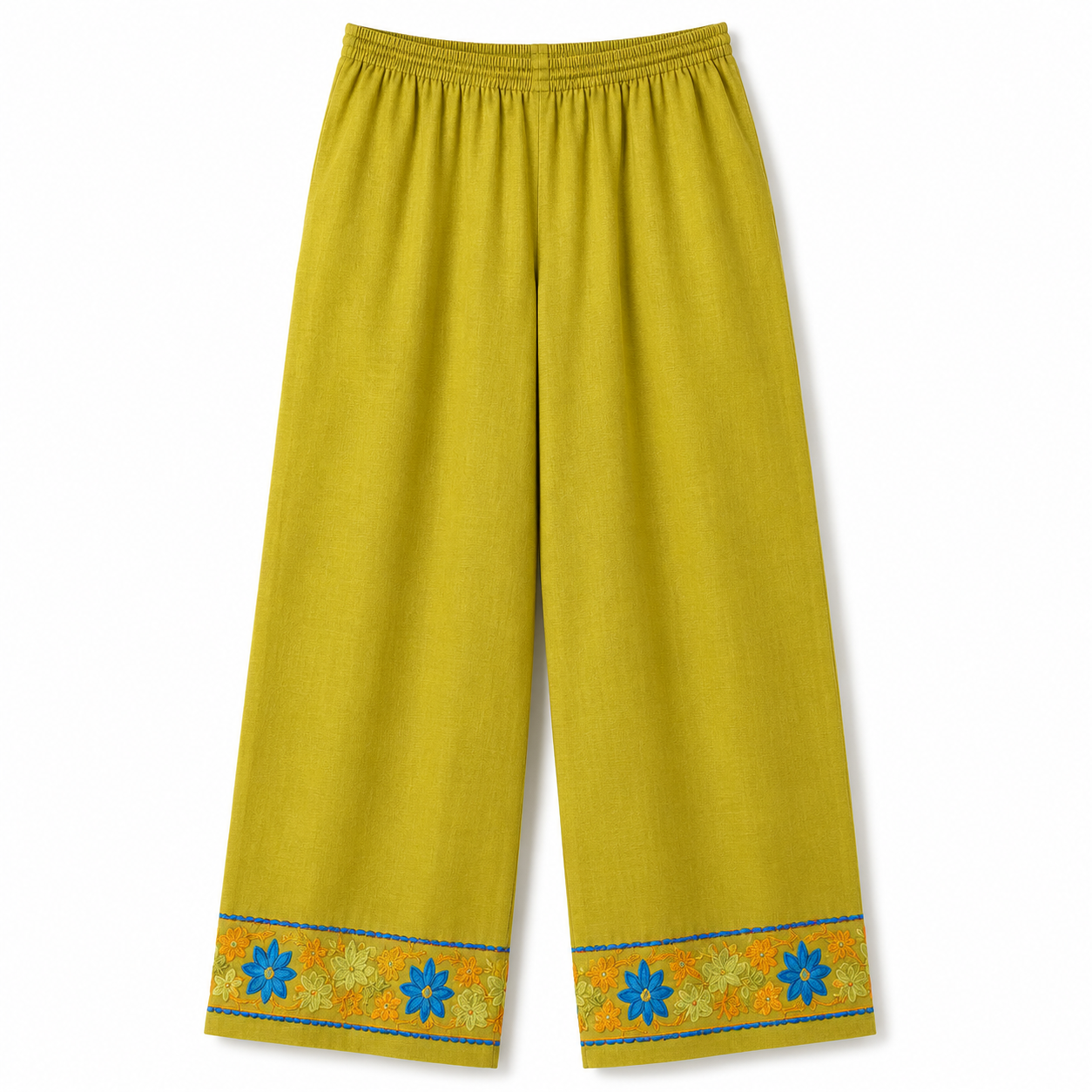 Kashmir Aari cotton Co-Ord Set | Light Moss Green